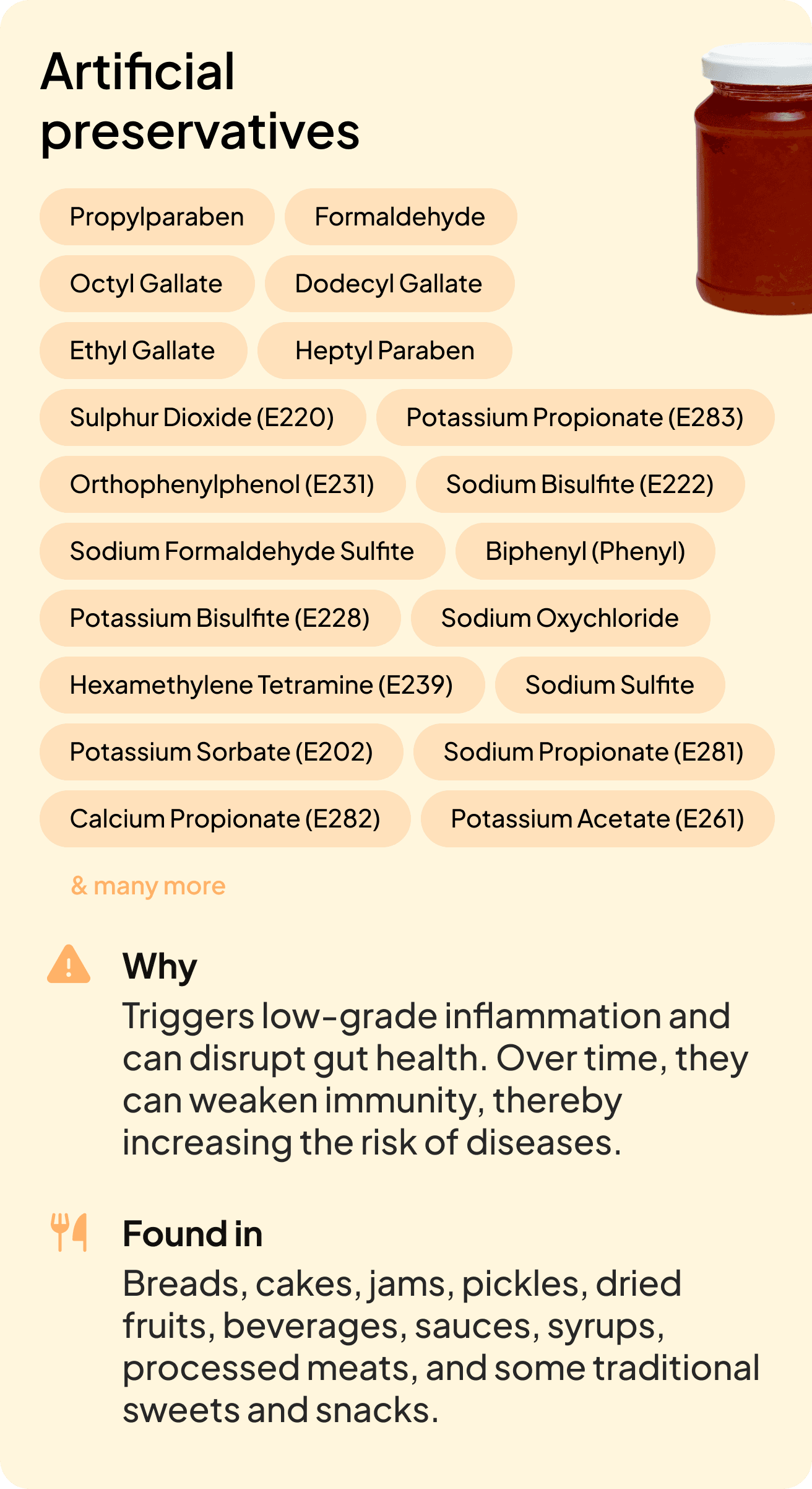 Artificial preservatives