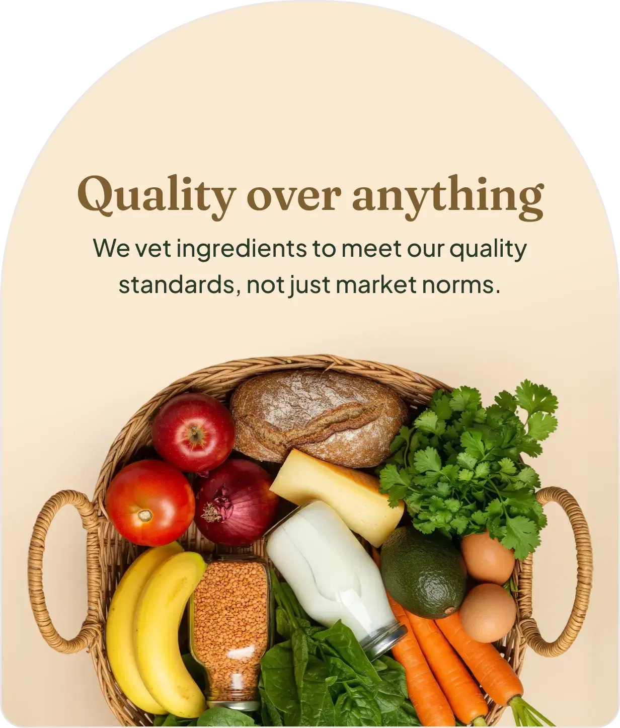Quality over anything