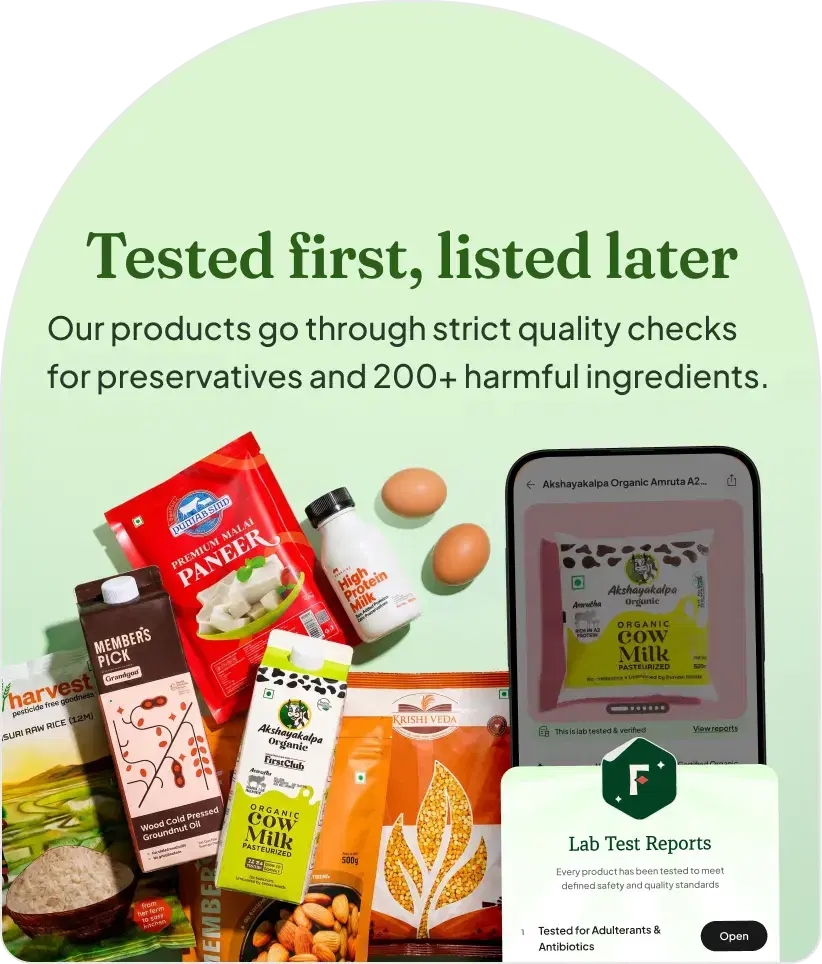 Tested first. Listed later